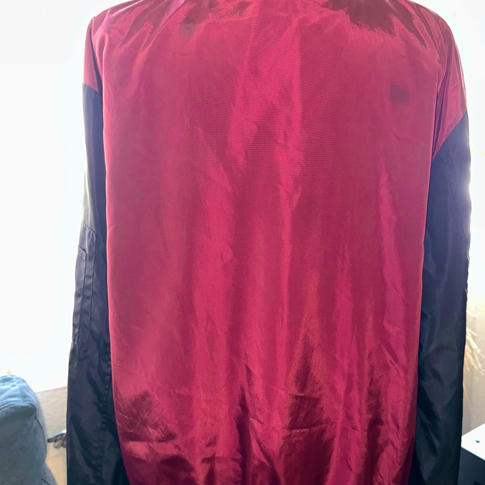 Original Deluxe Men’s black red white Varsity Jacket size XL - Picture 4 of 11